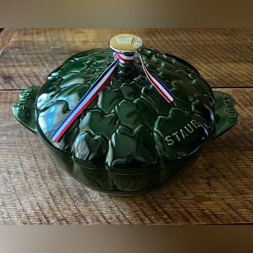 New in original box Staub artichoke